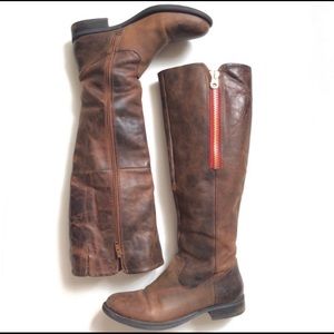 distressed steve madden boots